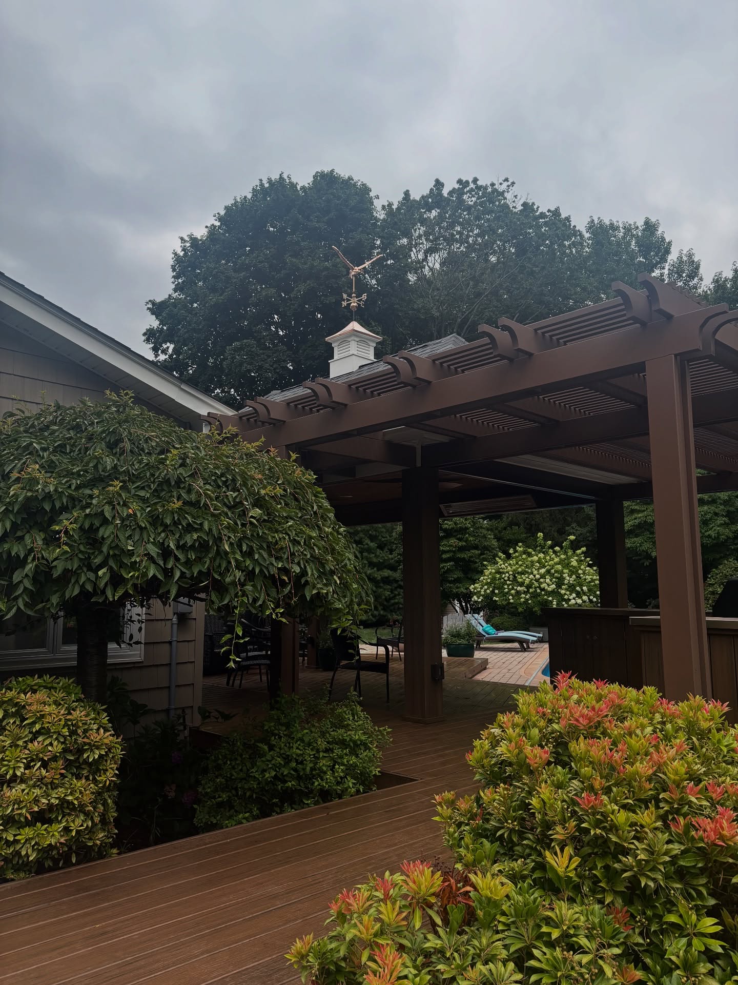 Modern bathroom with blue tile and gold fixtures